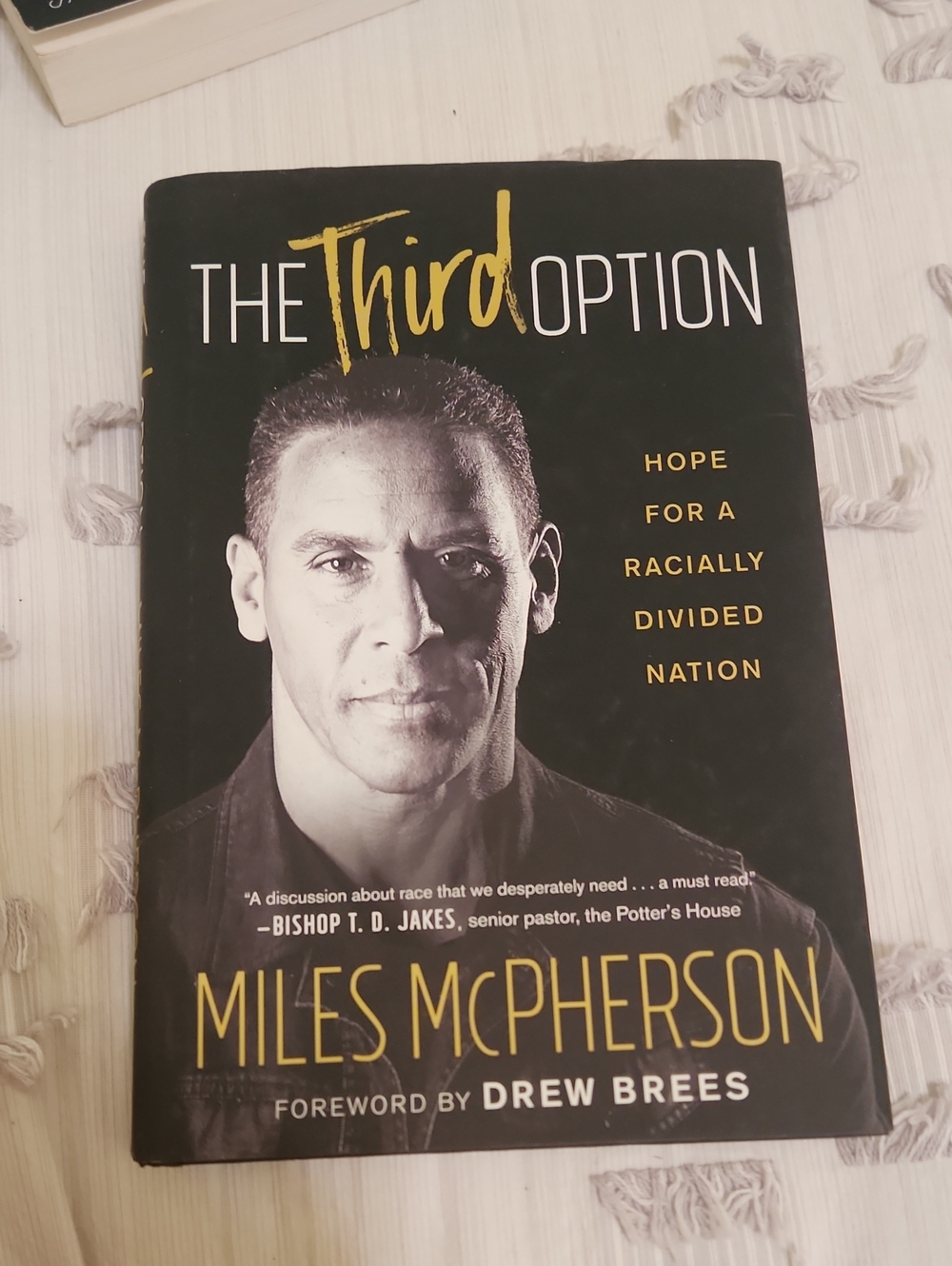 The Third Option by Miles McPherson - Black Cover with Gold Title